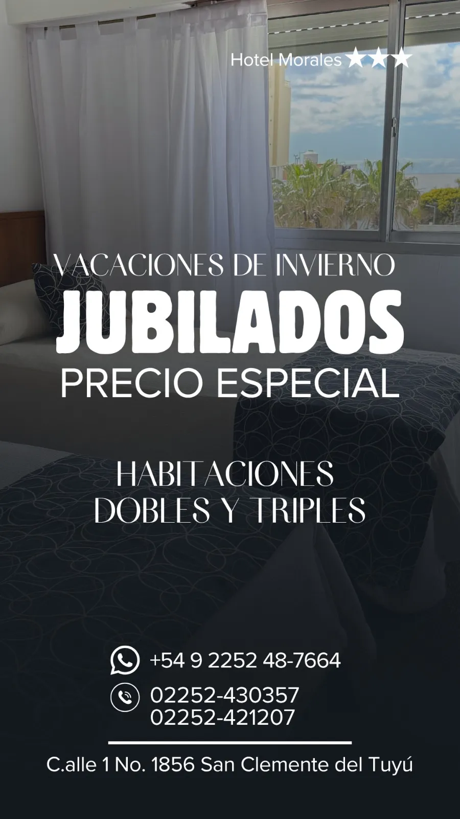 Hotel Morales - Precio especial para jubilados