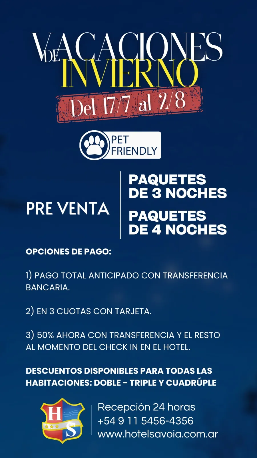 Hotel Savoia - Paquetes para Vacaciones de Invierno